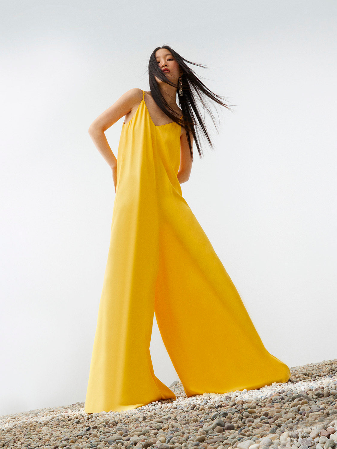 Yellow best sale zara jumpsuit