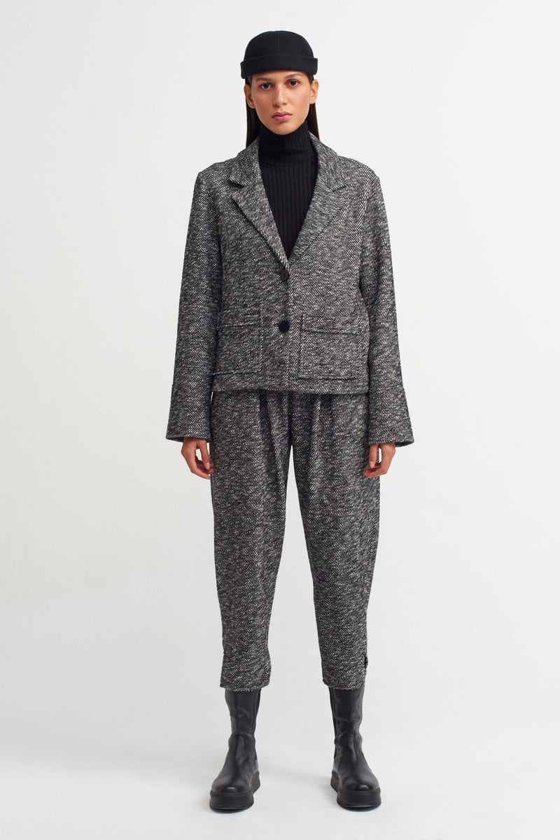 NU Wool Single Breated Jacket Grey Melanj