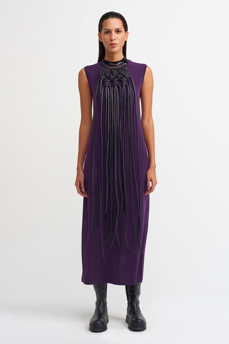 NU Sleeveless Maxi Dress Plum