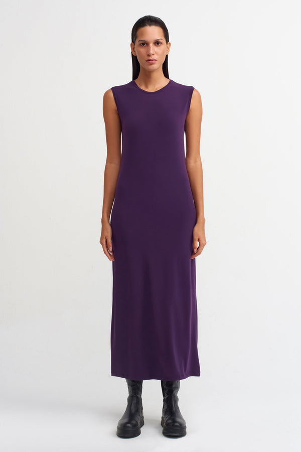 NU Sleeveless Maxi Dress Plum
