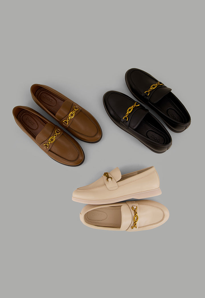 Choice Classic Plain Loafers Brown