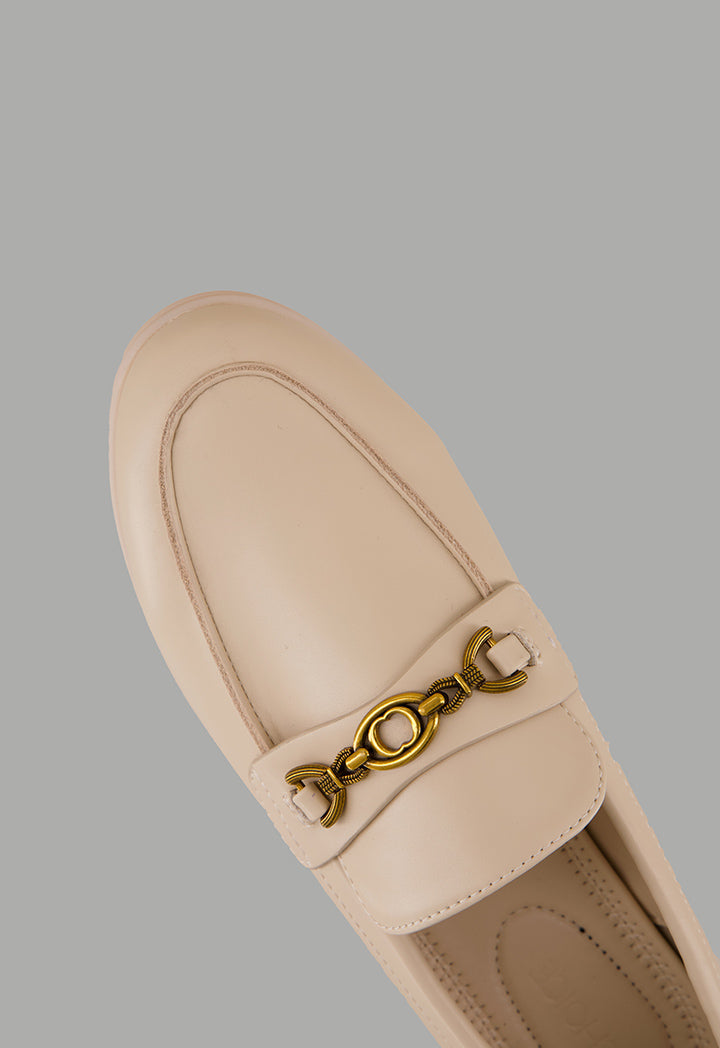 Choice Classic Plain Loafers Nude