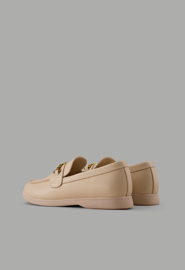 Choice Classic Plain Loafers Nude