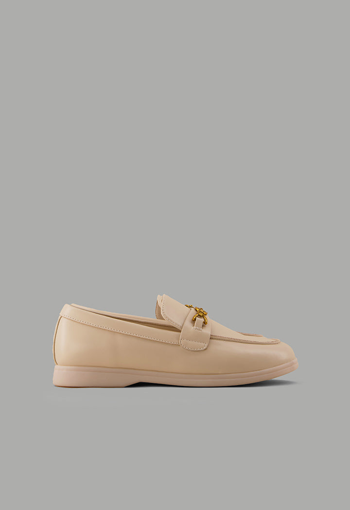 Choice Classic Plain Loafers Nude