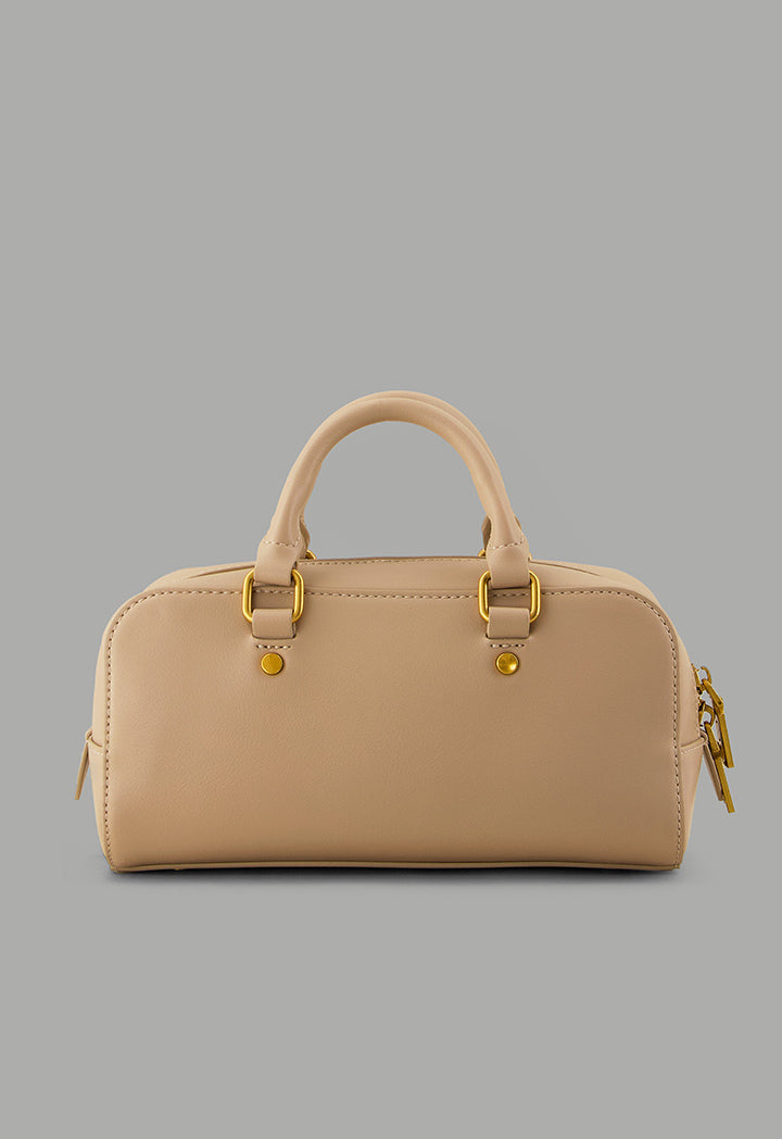 Choice Solid Iconic Handbag Beige