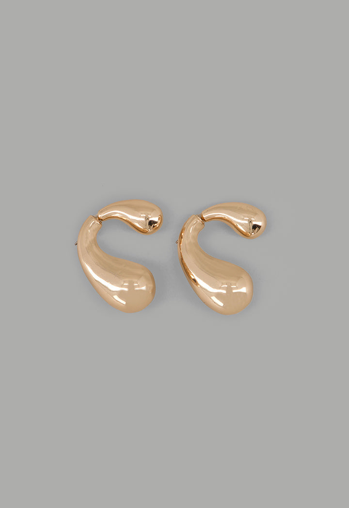 Choice Metallic Drop Earrings Gold