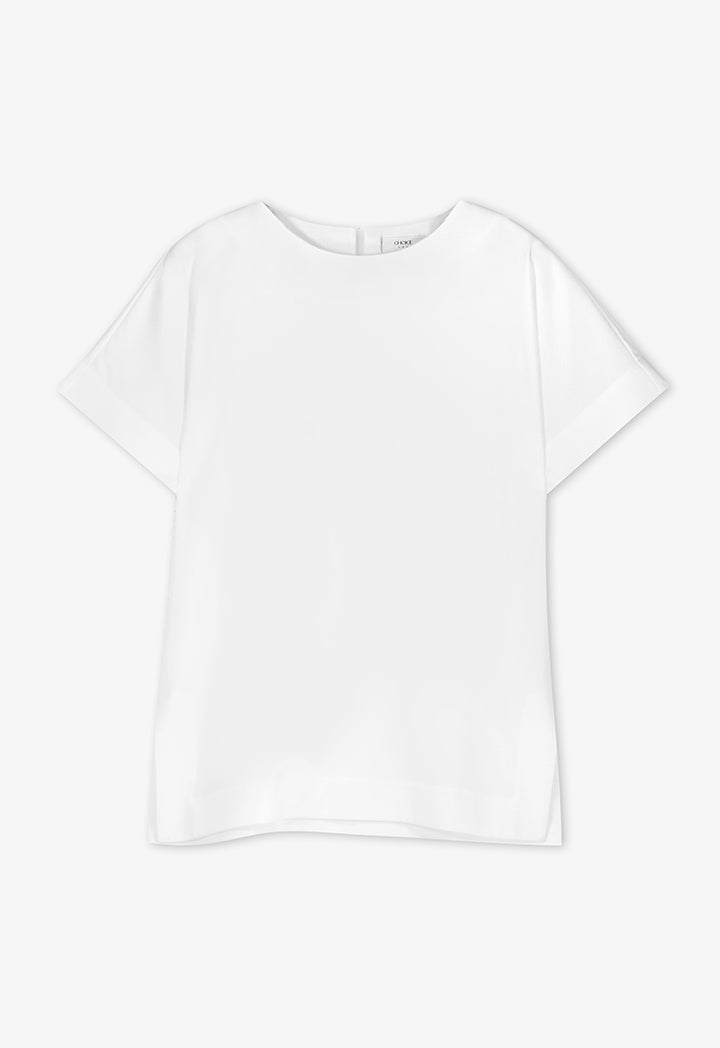 Choice Short Sleeve Basic T-Shirt Off White