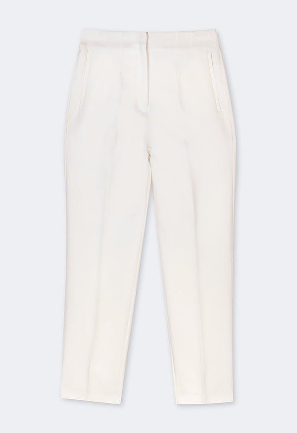 Choice Single Tone High-Waist Trousers Sand