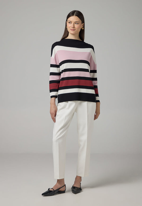 Choice Multicolored Knitted Blouse Multi Color