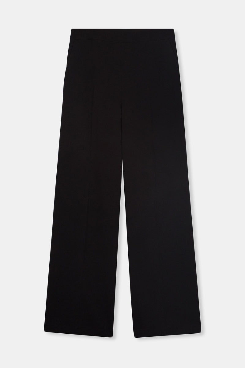 Nean Wide-Leg Tailored Trousers Black
