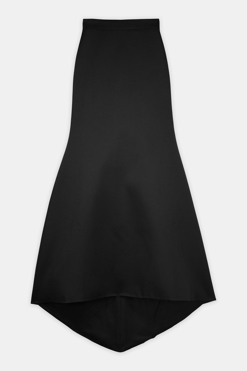 Nean Structured Mermaid Skirt Black