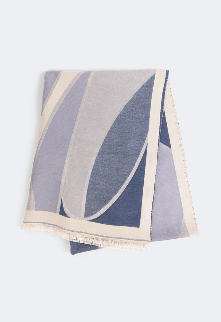 Choice Abstract Pashmina Scarf Blue