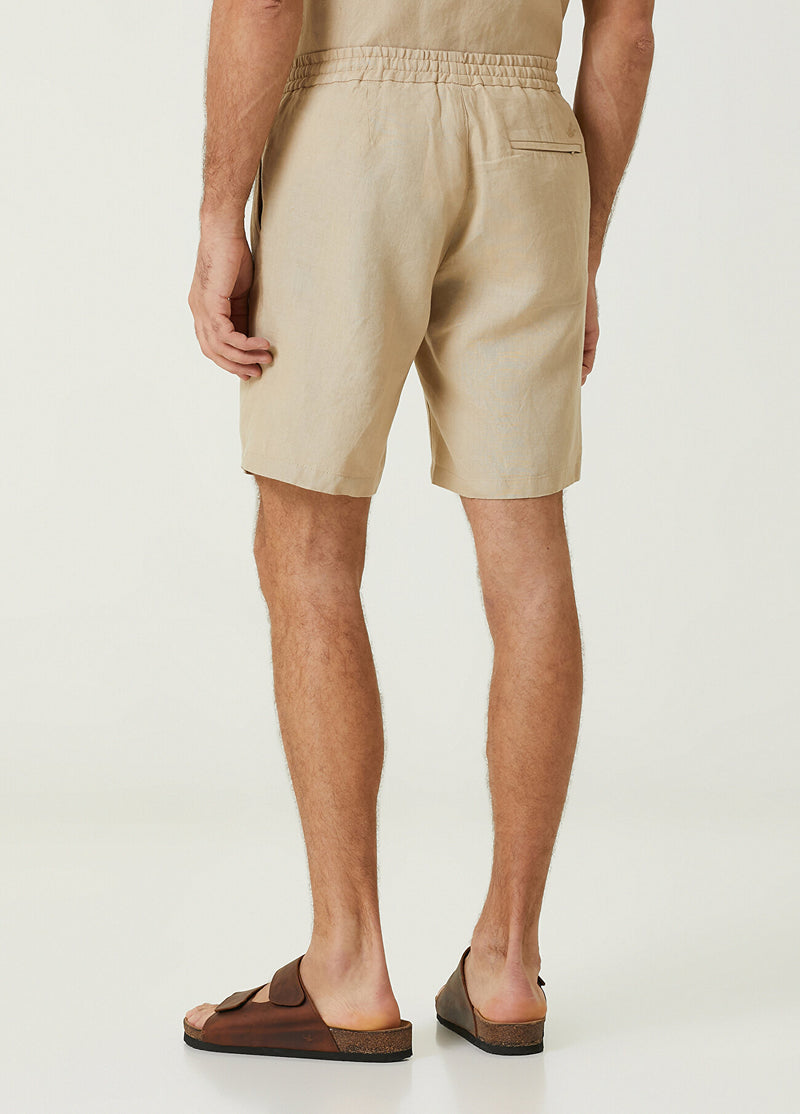 Beymen Club Waist Cord Linen Shorts Beige