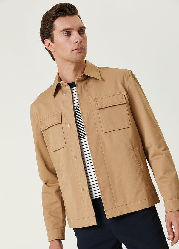 Beymen Club Snap Closure Jacket Camel