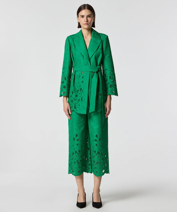 Machka Embroidered Trousers Green