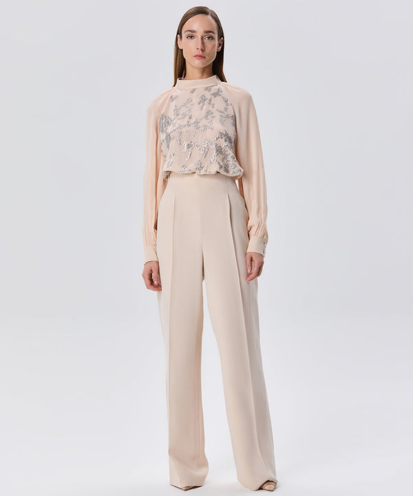 Machka Pleated Detail Trousers Oil