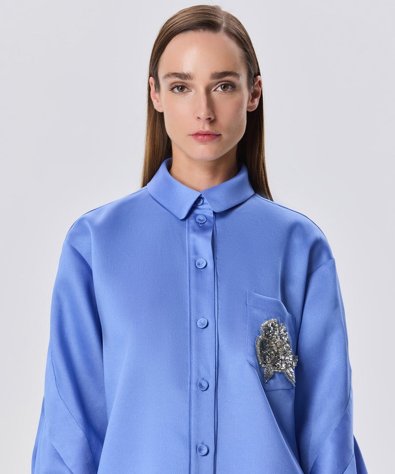 Machka Pocket-Embellished Shirt Lilac