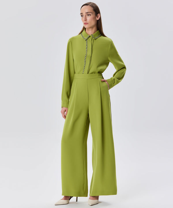 Machka Wide Leg Trousers Green