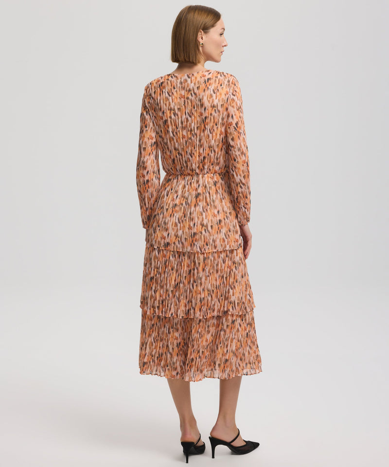 Ipekyol Patterned Dress With Layer Detail Yellow