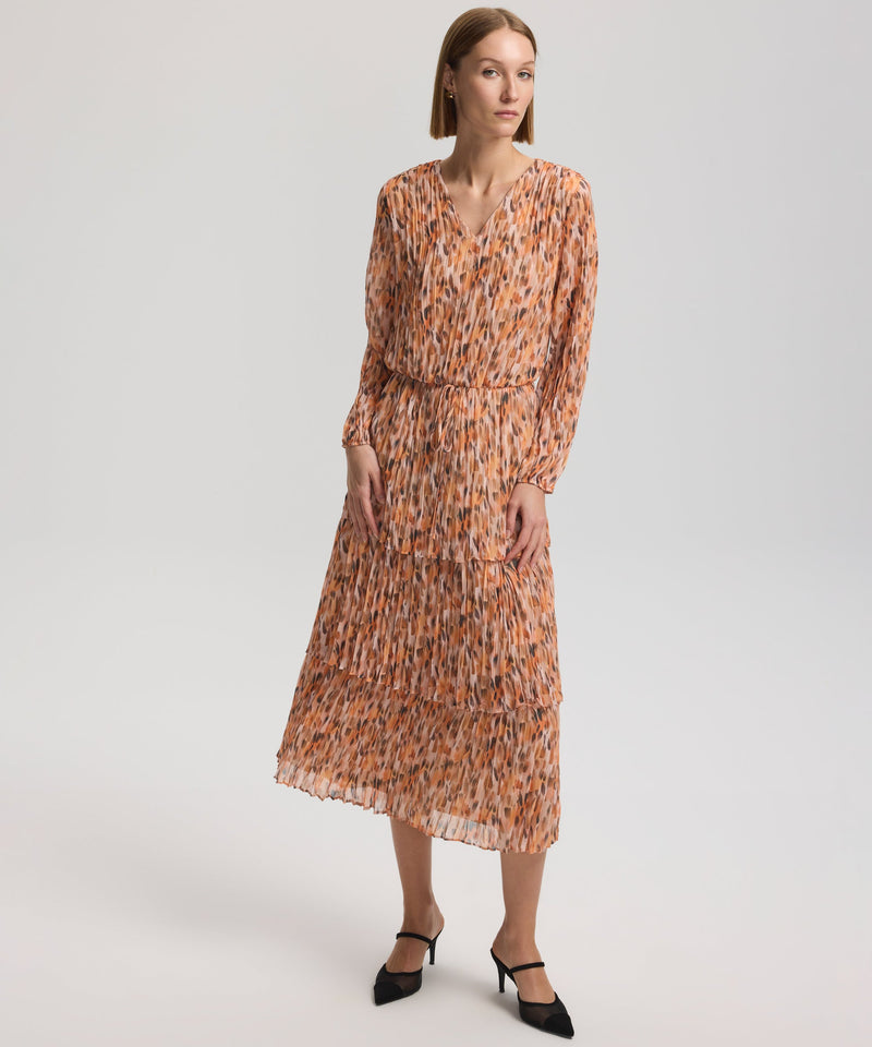 Ipekyol Patterned Dress With Layer Detail Yellow