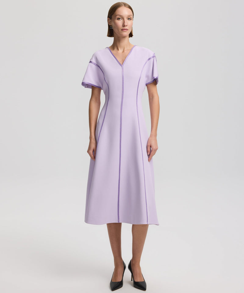 Ipekyol Contrast Stitch Detailed Dress Lilac