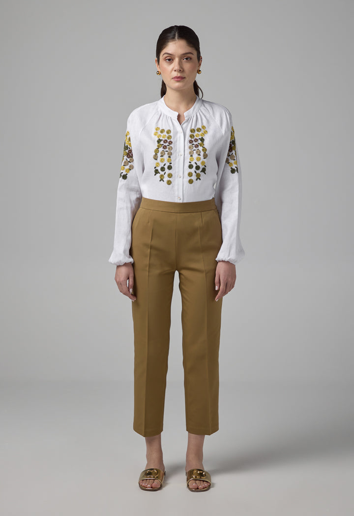 Choice Peg Leg Basic Trousers Khaki