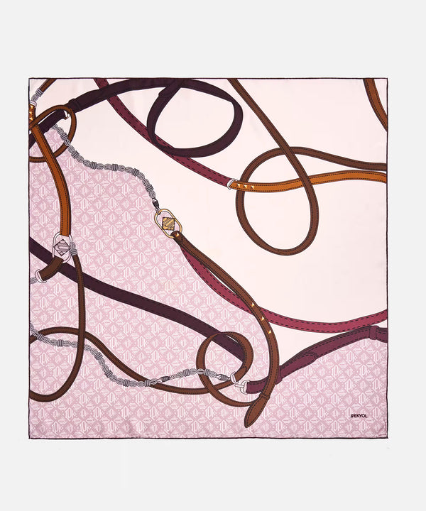 Ipekyol 100% Silk Scarf  Bordoux