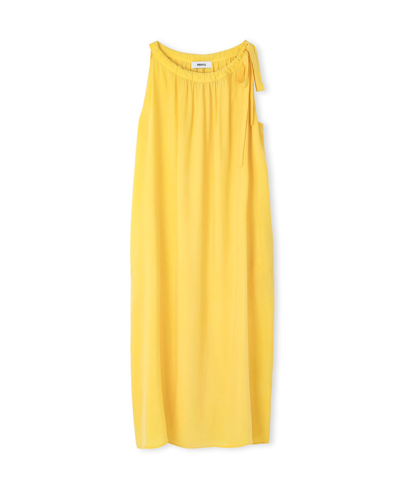 Ipekyol Comfortable Cut Cupro Dress Yellow