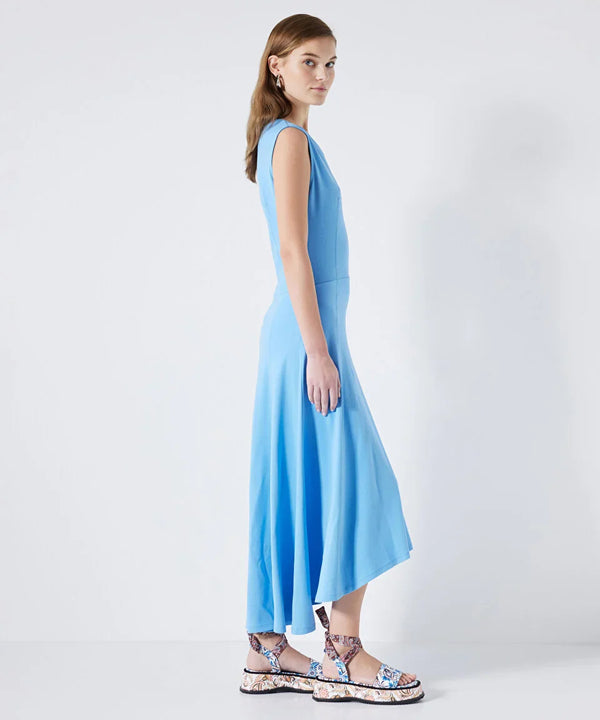 Ipekyol Combed Cotton Dress With Stitching Detail Light Blue