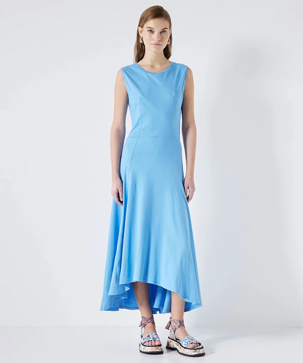 Ipekyol Combed Cotton Dress With Stitching Detail Light Blue