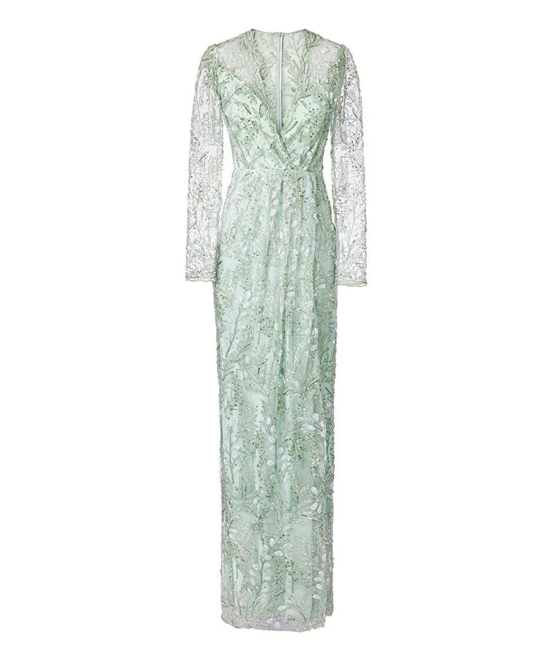 Ipekyol Embroidered Maxi Dress Mint Green