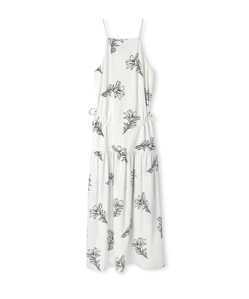 Ipekyol Floral Pattern Midi Dress White