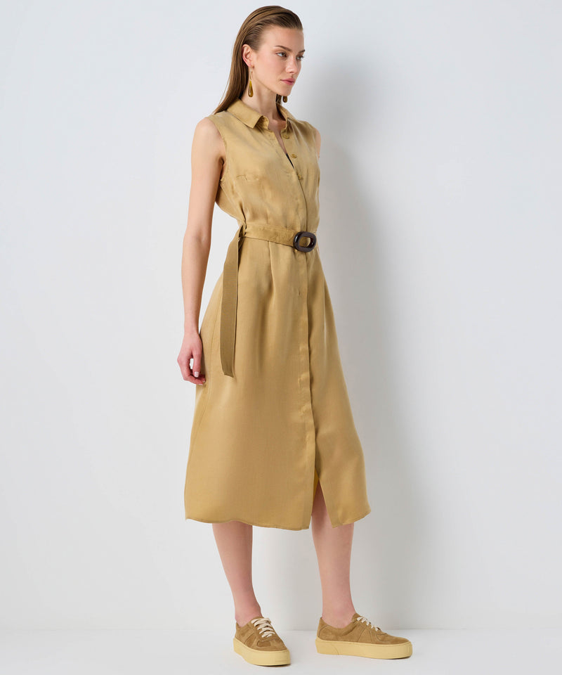 Ipekyol Belted Shirt Dress Natural