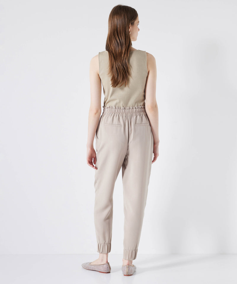 Ipekyol Trousers With Elastic Waist Oil