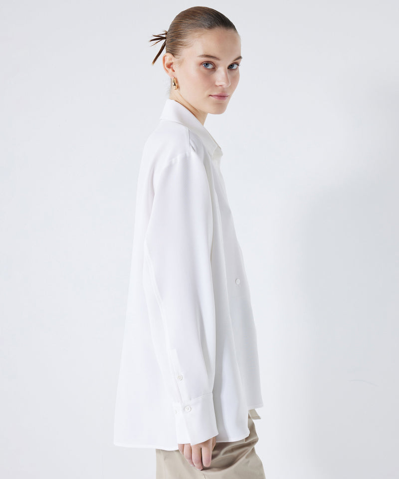 Ipekyol Oversize Shirt With Button Accessories Off White