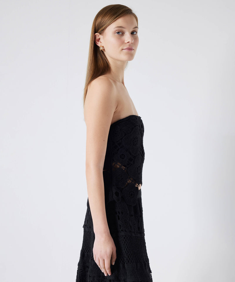 Ipekyol Crochet Strapless Knitwear Black