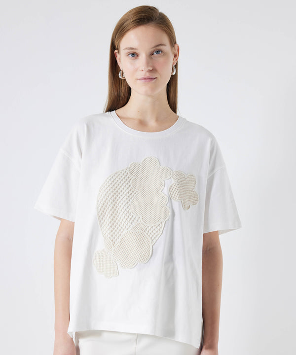 Ipekyol Crochet Applique T-Shirt White