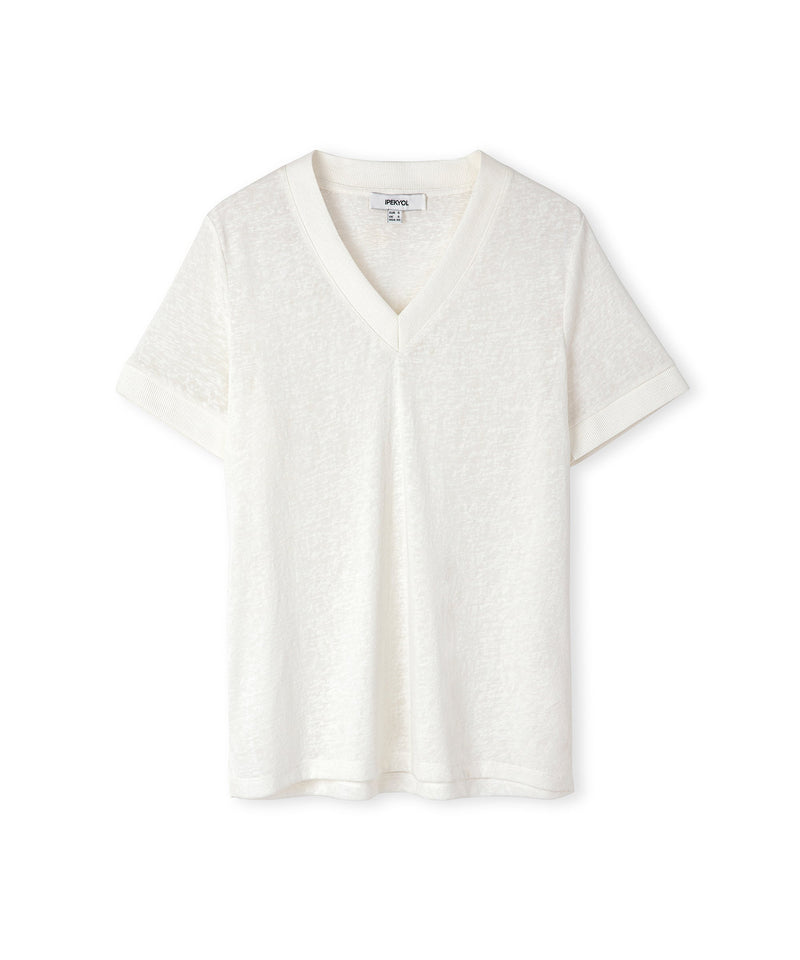 Ipekyol Ribbed Mix T-Shirt Off White