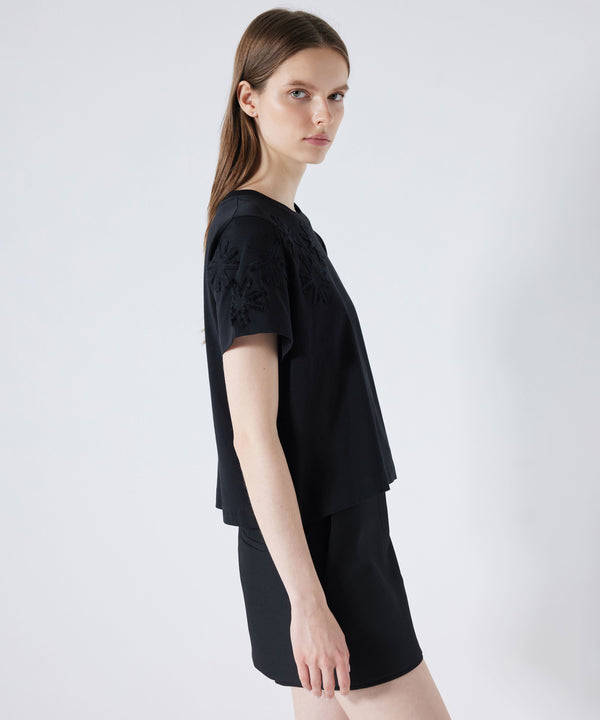 Ipekyol T-Shirt With Embroidery Applique Black