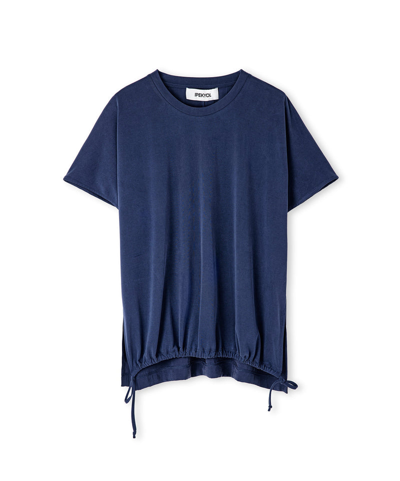 Ipekyol Adjustable Drawstring T-Shirt Navy Blue