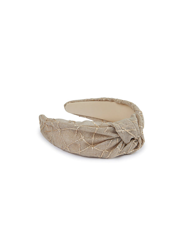 Ipekyol Embroidered Hair Accessory Mink