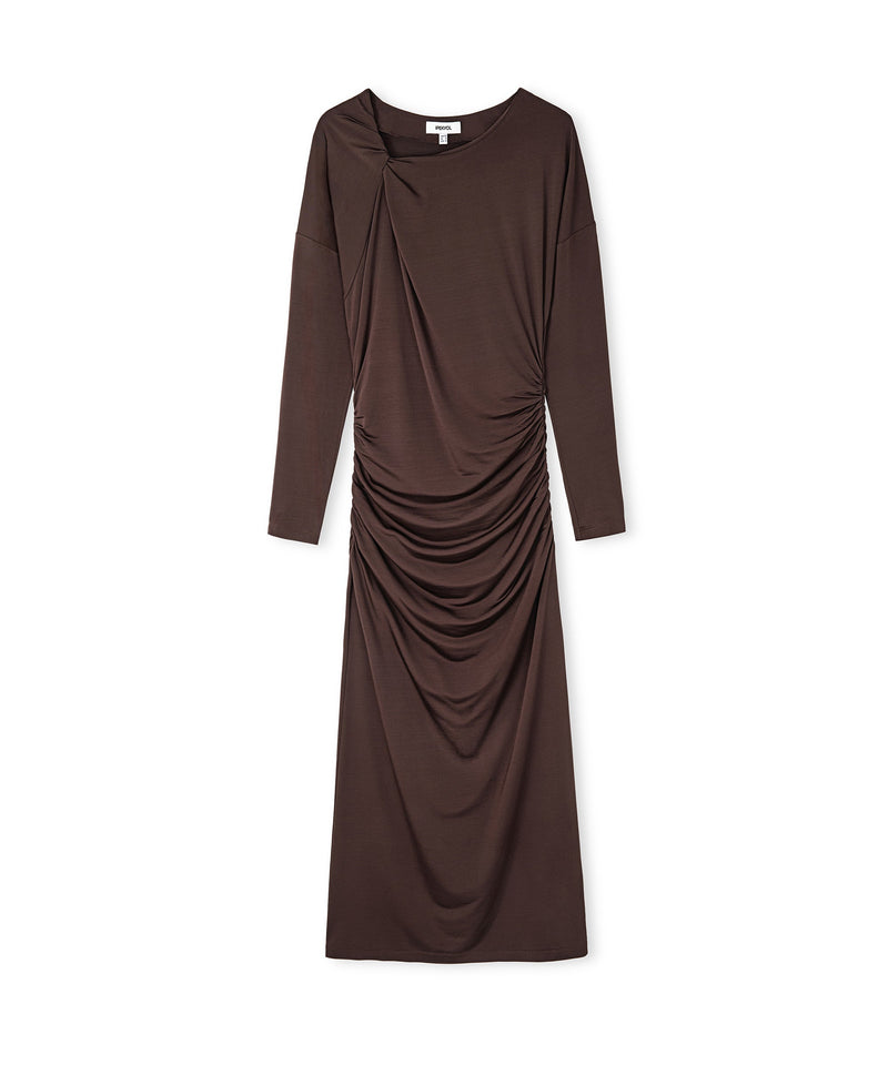 Ipekyol Draped Dress Brown