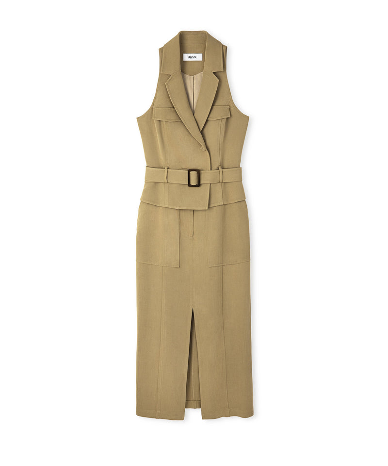 Ipekyol Two Piece Look Dress Light Khaki