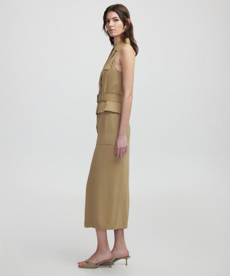 Ipekyol Two Piece Look Dress Light Khaki