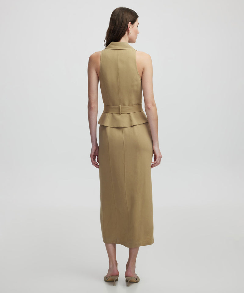 Ipekyol Two Piece Look Dress Light Khaki