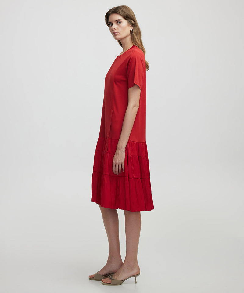 Ipekyol Pleated Dress Red