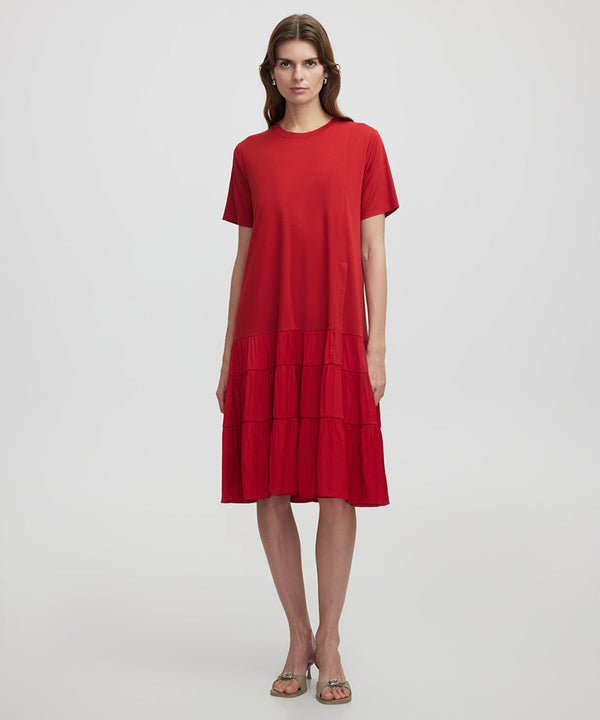 Ipekyol Pleated Dress Red