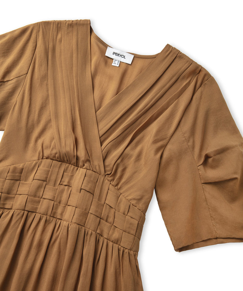 Ipekyol Knitted Effect Midi Dress Tobacco