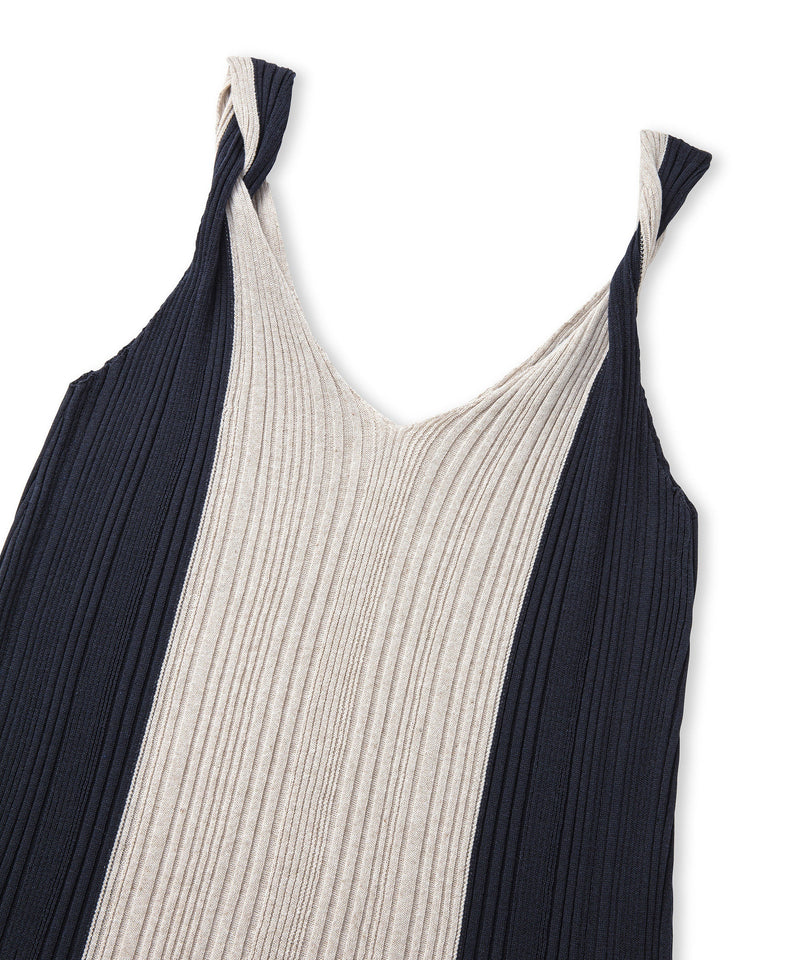Ipekyol Color Block Knit Dress Navy