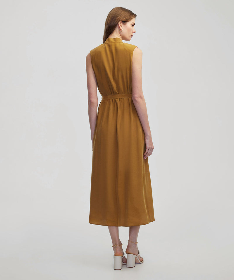 Ipekyol Belted Midi Dress Tobacco